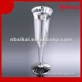 7oz Silver coated plastic disposable wine glass